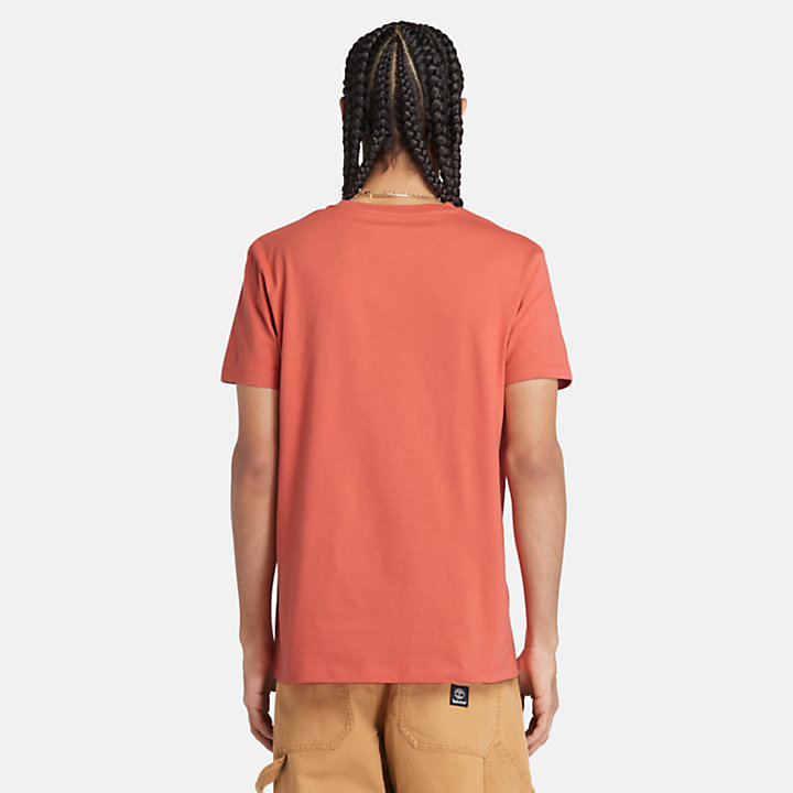 T-shirt Dunstan River pour homme en orange clair-