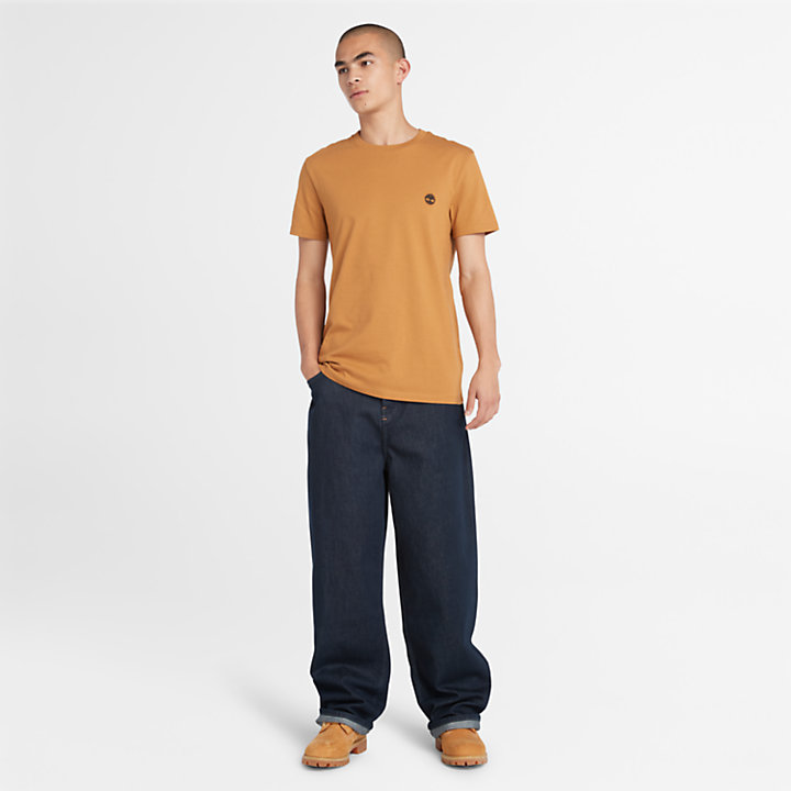 T-shirt Slim-Fit Dunstan River da Uomo in arancione-
