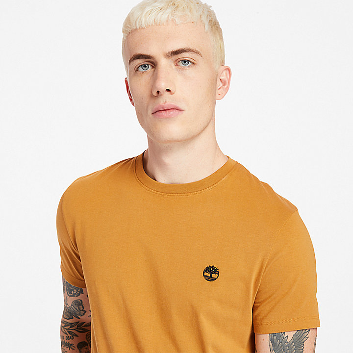 T-shirt coupe slim Dunstan River pour homme en orange