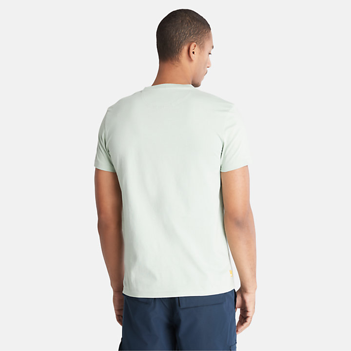 T-shirt coupe slim Dunstan River pour homme en vert-