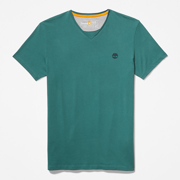 Camiseta Dunstan River para Hombre en azul verdoso-