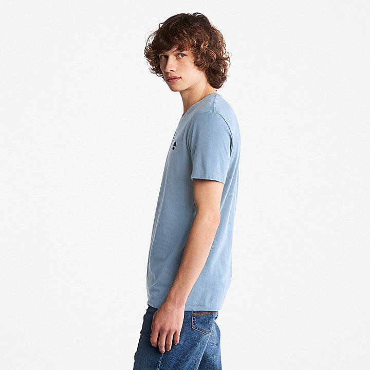 Dunstan River T-Shirt mit V-Ausschnitt für Herren in Blau