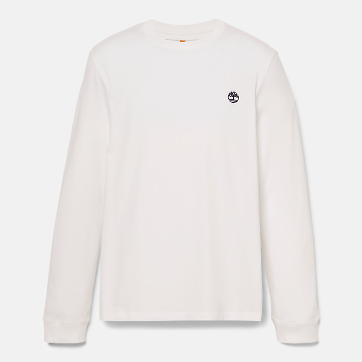 Dunstan River LS T-Shirt for Men in White-