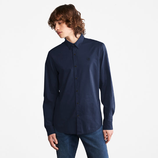 Eastham River Fitted Shirt for Men in Navy | Timberland