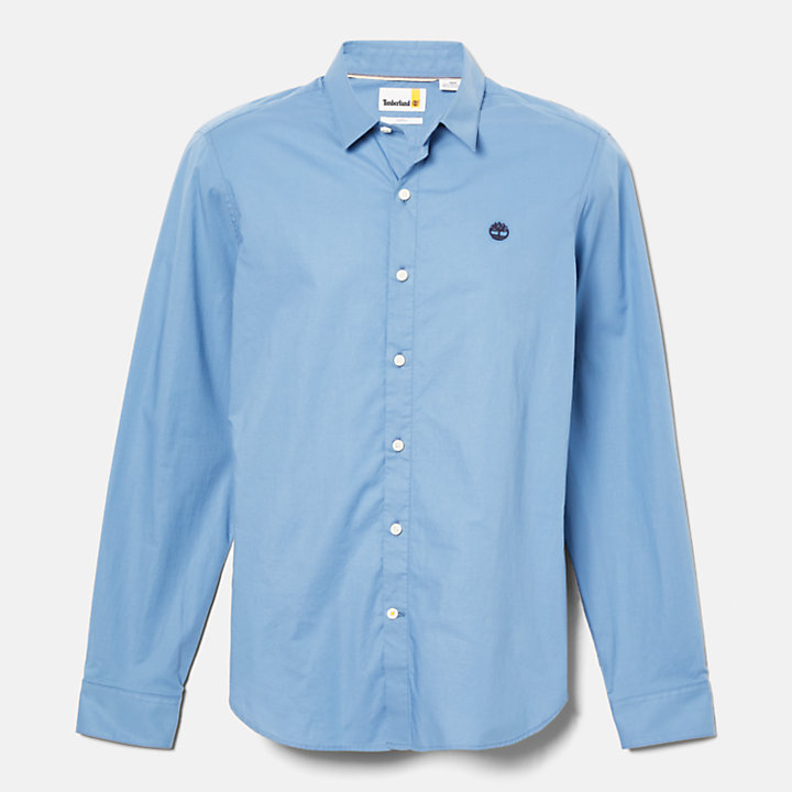 Camisa Justa Eastham River para Homem em azul-