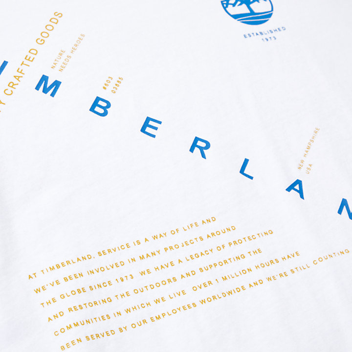 Kennebec River Storytelling Herren-T-Shirt in Weiß-