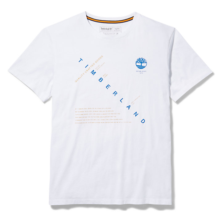 Kennebec River Storytelling Herren-T-Shirt in Weiß-