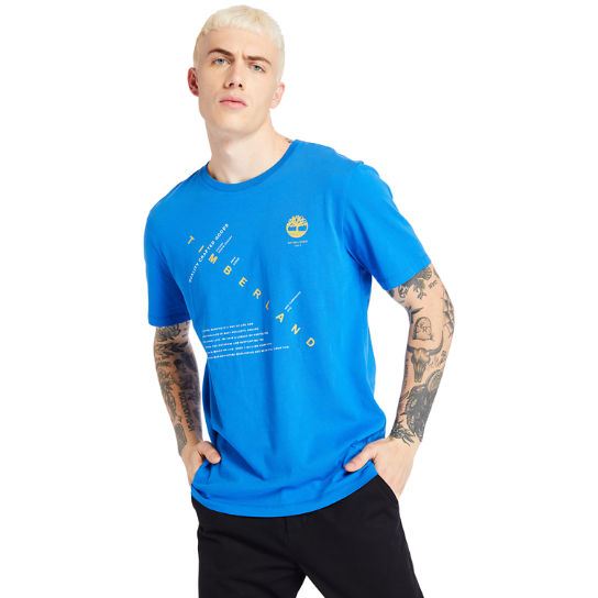 T-shirt Kennebec River Storytelling pour homme en bleues | Timberland