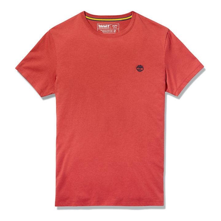 Cotton Logo T-Shirt for Men in Red-