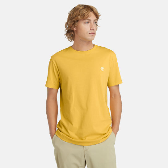 Tree Logo T-Shirt for Men in Yellow | Timberland