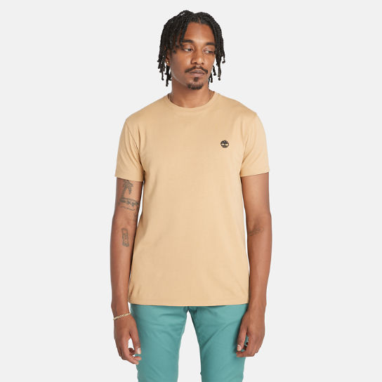Tree Logo T-Shirt for Men in Pale Yellow | Timberland