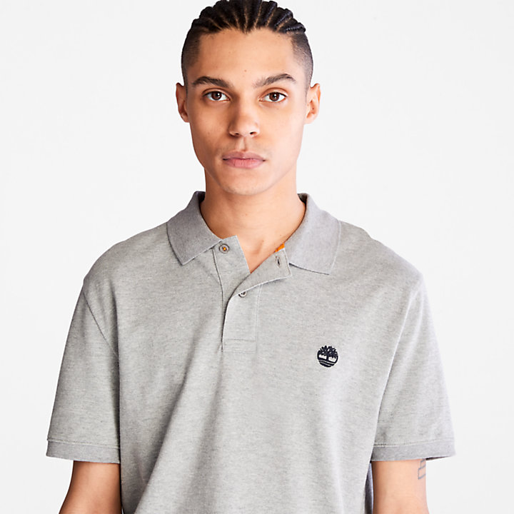 Millers River Piqué Polo Shirt for Men in Grey | Timberland
