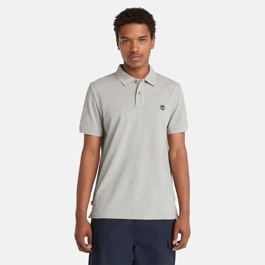 Millers River Pique Polo Shirt for Men in Grey | Timberland