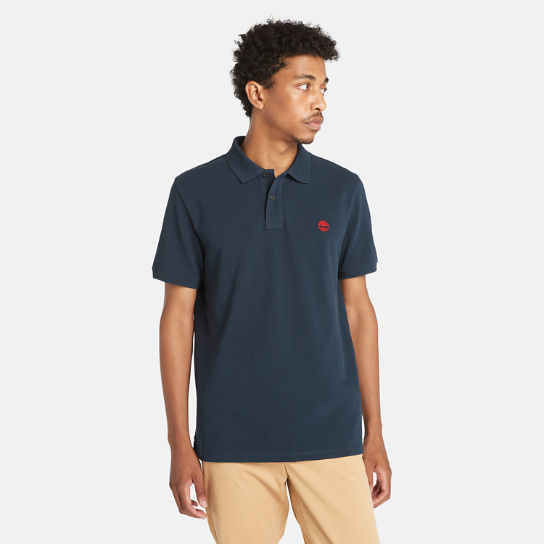Millers River Pique Polo Shirt for Men in Navy | Timberland