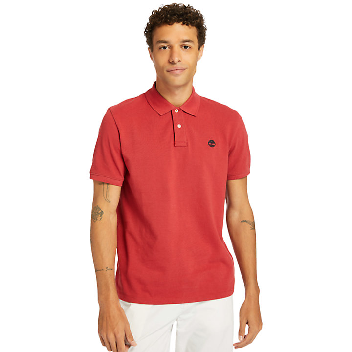 Millers River Pique Polo Shirt for Men in Red | Timberland