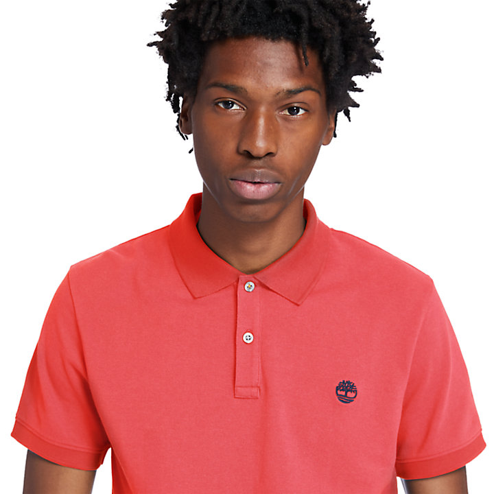 Millers River Polo Shirt for Men in Red-