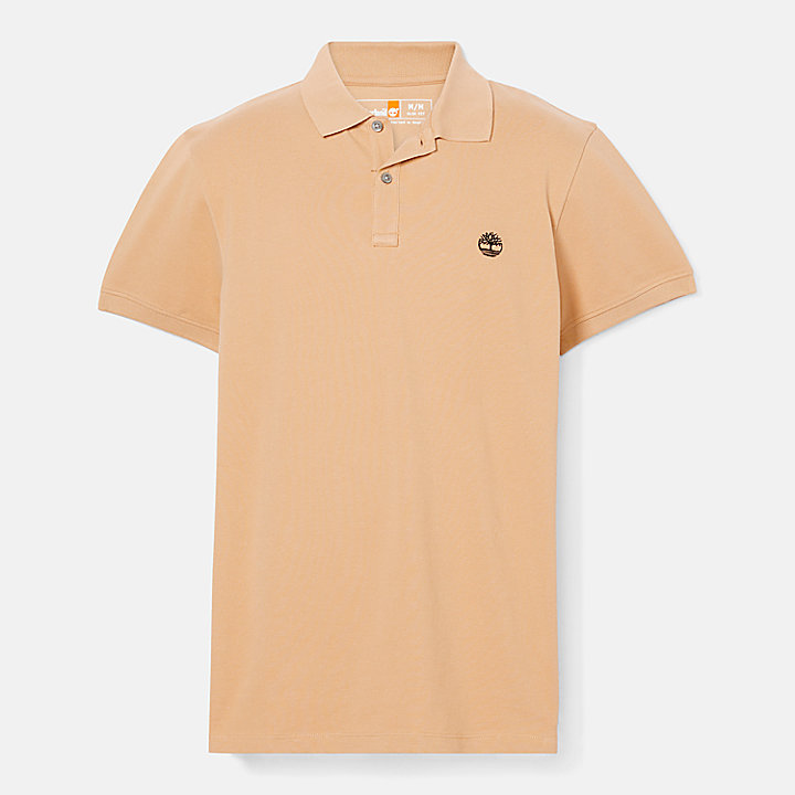 Millers River Pique Slim-Fit Polo Shirt for Men in Yellow