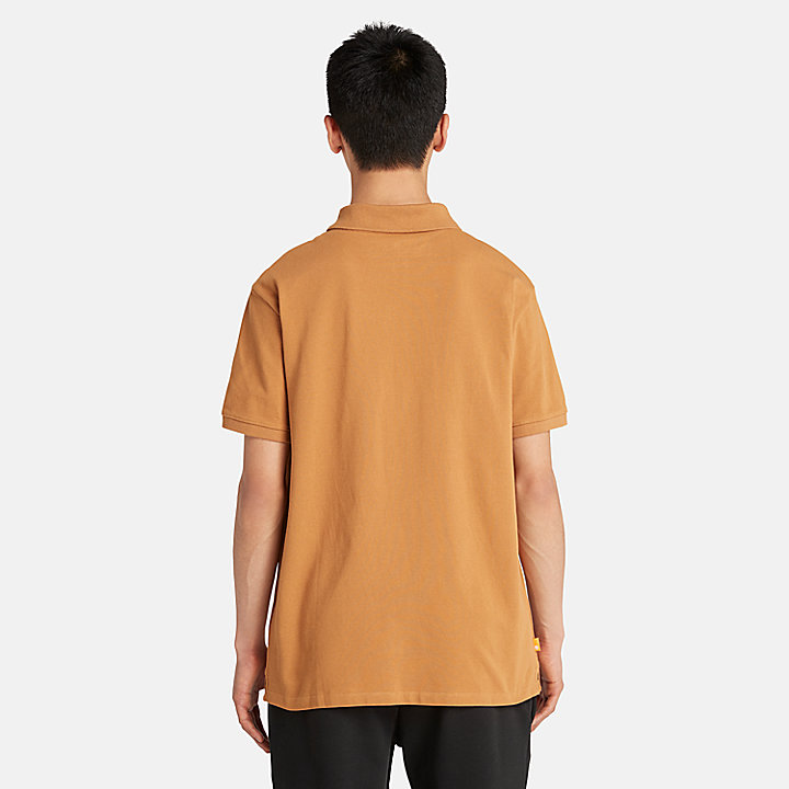 Millers River Pique Polo Shirt for Men in Orange