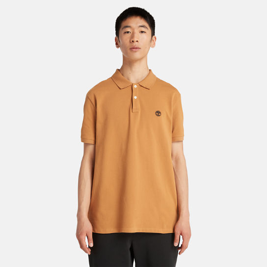 Millers River Pique Polo Shirt for Men in Orange | Timberland