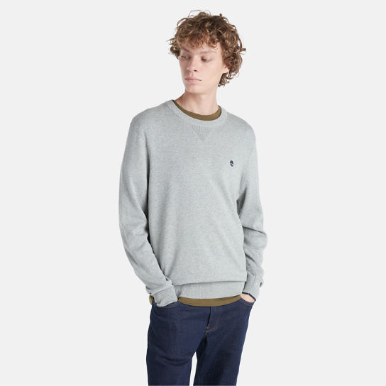 Williams River Organic Cotton Sweater for Men in Grey | Timberland