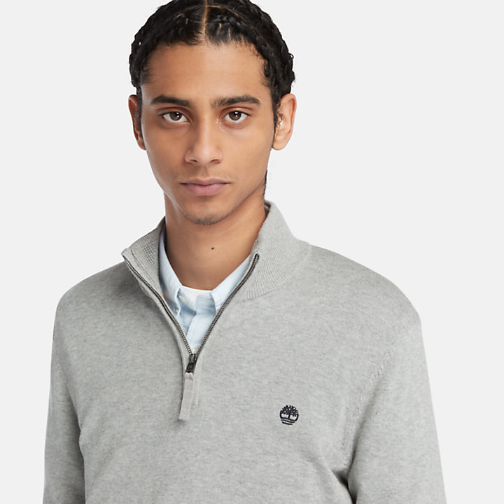 Williams River Half-zip Sweater for Men in Grey-