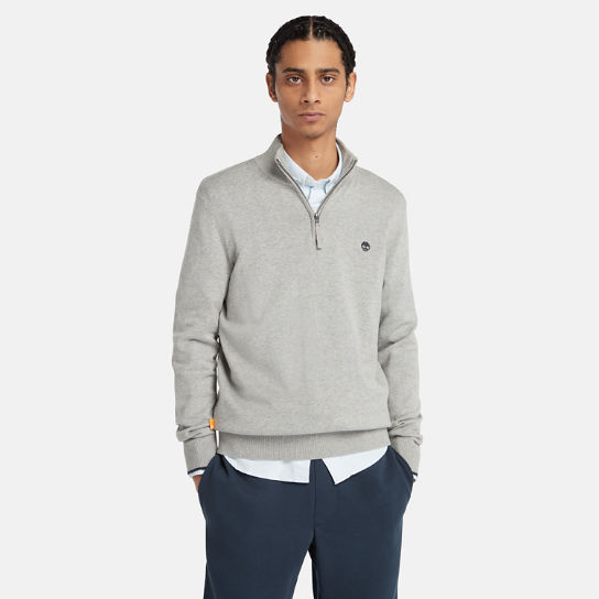 Williams River Half-zip Sweater for Men in Grey | Timberland