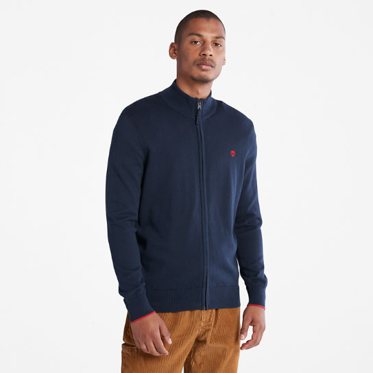 Williams River Zip-front Sweater in Navy | Timberland