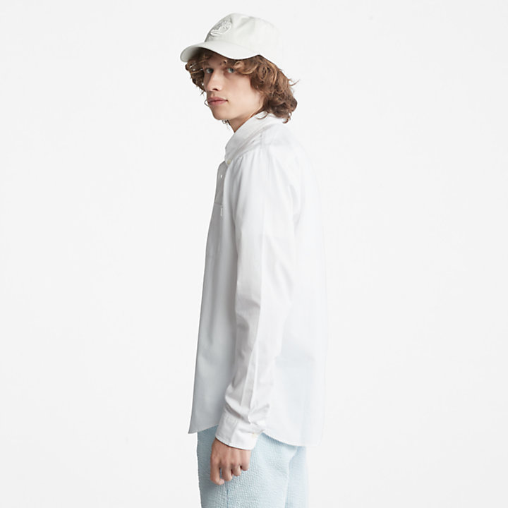 Gale River Button-Down Overhemd voor heren in wit-