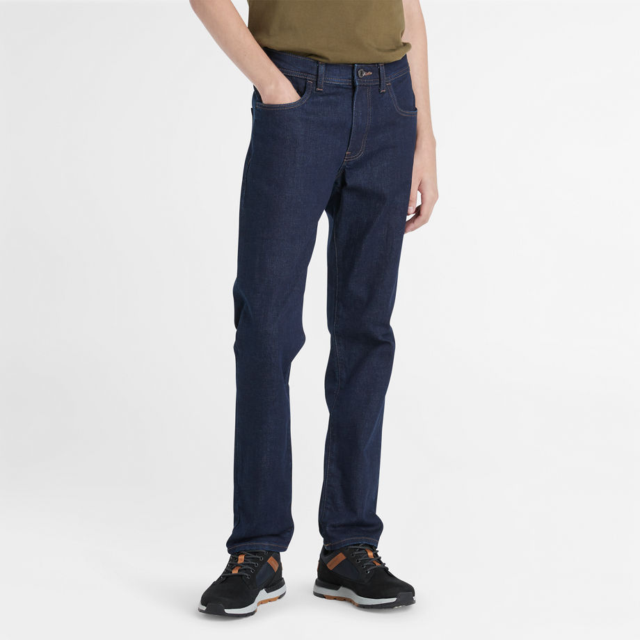 Timberland Sargent Lake Stretch Jeans For Men In Dark Blue Dark Blue, Size 29x34