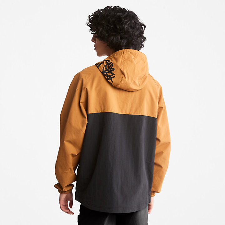 Pullover Windbreaker Jacket for All Gender in Yellow-