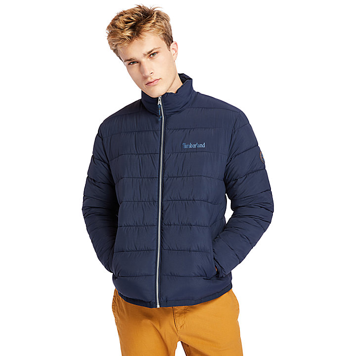 Garfield gewatteerde jas met tunnelkraag voor heren marineblauw