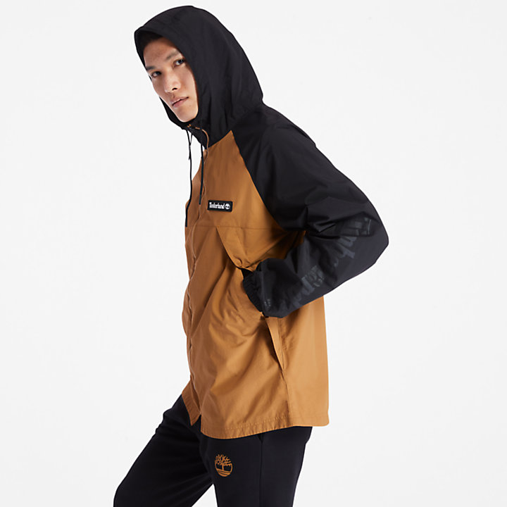 Windbreaker Zip Jacket for Men in Black/Yellow | Timberland