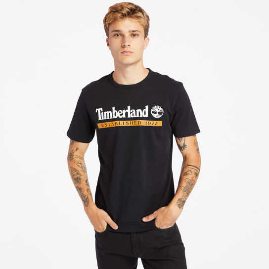 Established 1973 T-Shirt for Men in Black | Timberland