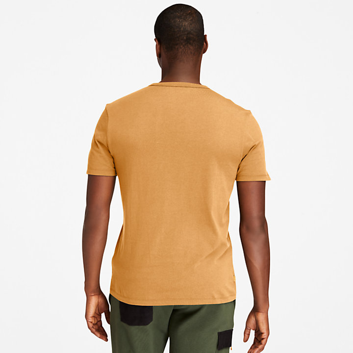 Camiseta Established 1973 para Hombre en amarillo-