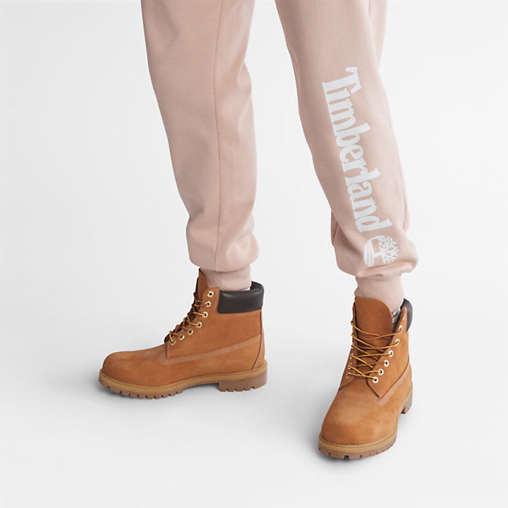 Core Logo Sweatpants for Men in Light Pink-