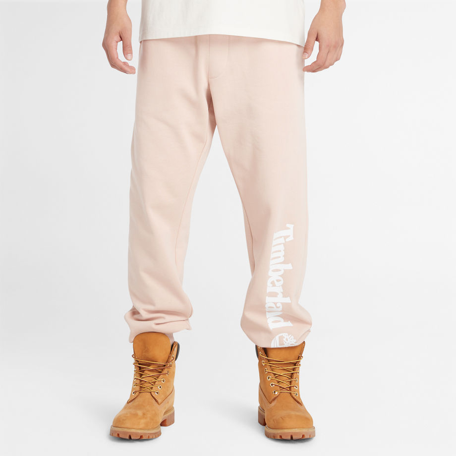 Timberland Core Logo Sweatpants For Men In Light Pink Light Pink, Size L