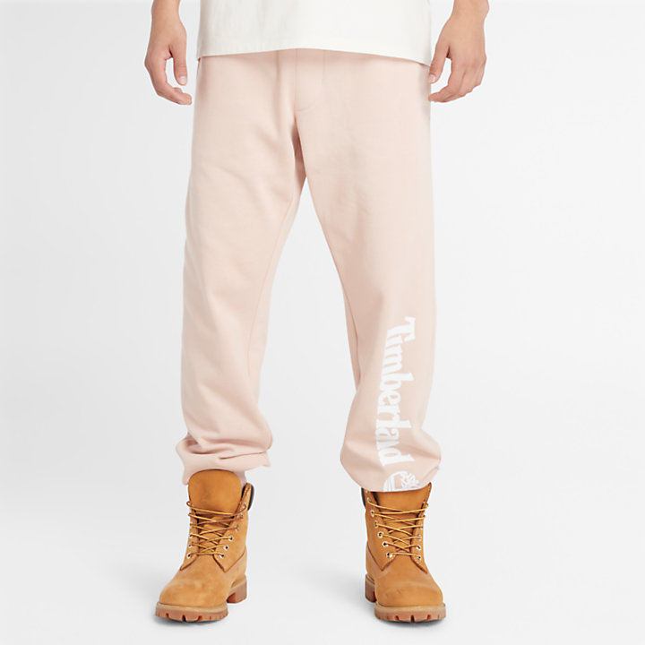 Core Logo Sweatpants for Men in Light Pink-