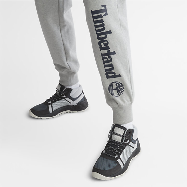 Pantalón de chándal con logotipo para hombre en gris-