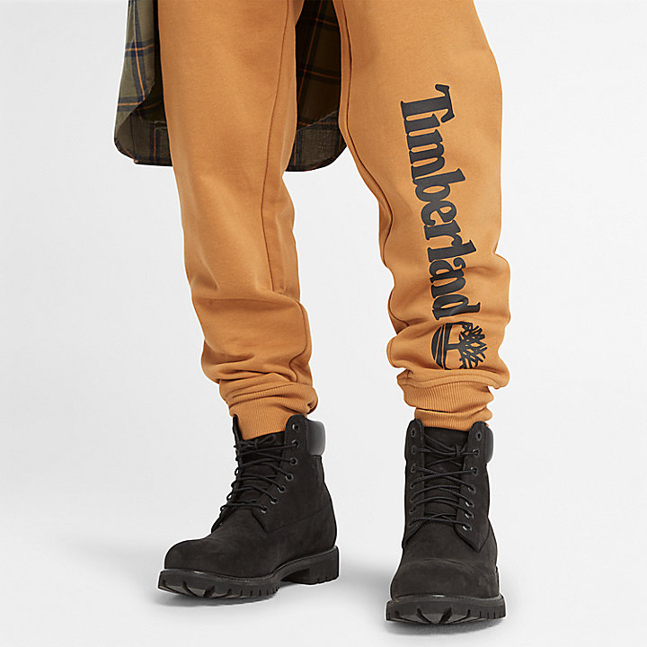 Pantaloni della Tuta con Logo da Uomo in giallo scuro