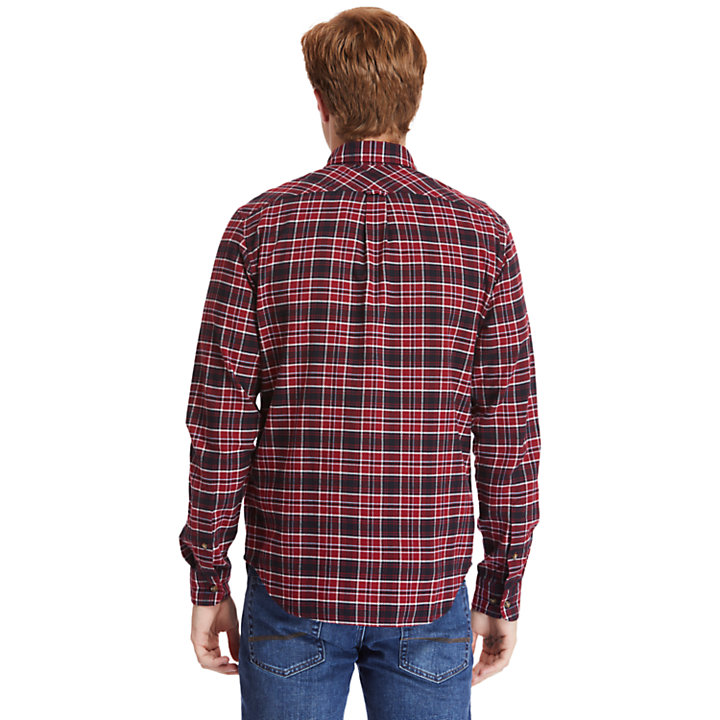 Camisa Tartan Mascoma River para Homem em vermelho-