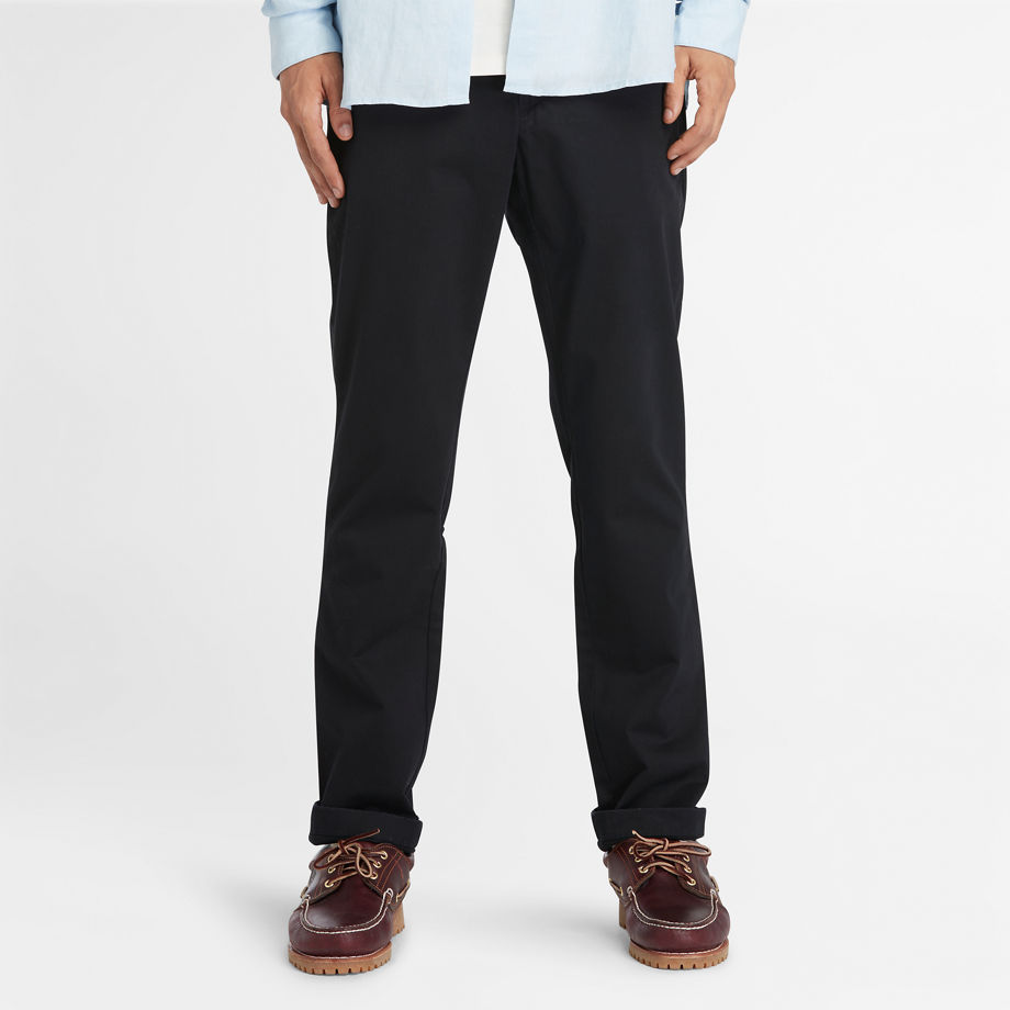 Timberland Sargent Lake Stretch Chino Trousers For Men In Black Black