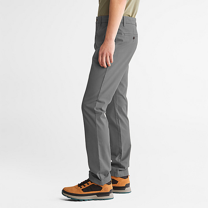 Sargent Lake Stretch Chino Trousers for Men in Grey