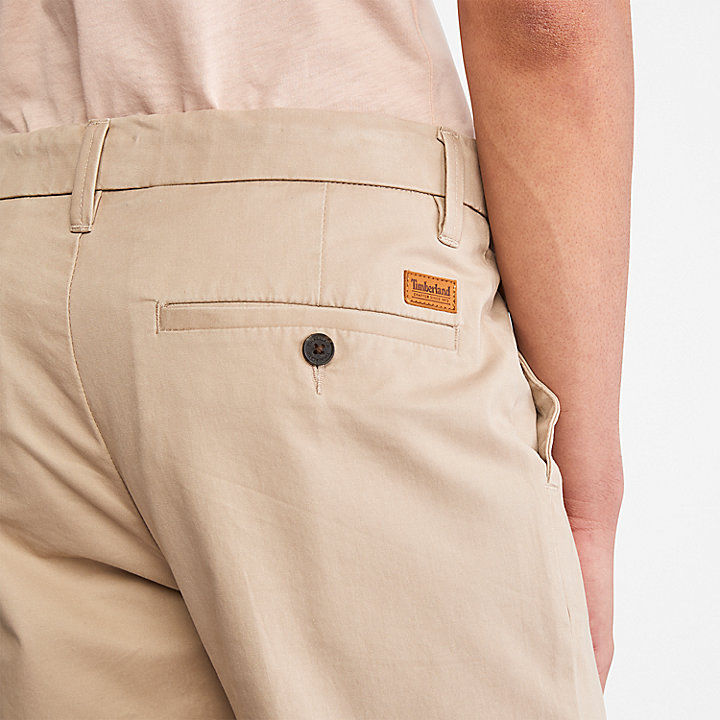 Sargent Lake Stretch Chino Trousers for Men in Beige