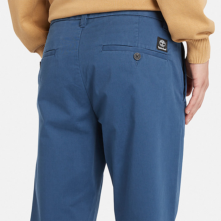 Sargent Lake Stretch Chino Trousers for Men in Blue