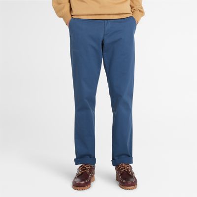 Timberland Sargent Lake Stretch Chino Trousers For Men In Blue Blue