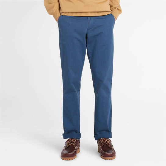 Sargent Lake Stretch Chino Trousers for Men in Blue | Timberland