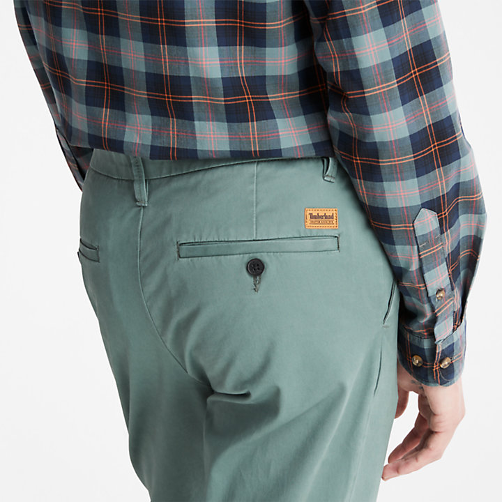 Pantalones chinos elásticos Sargent Lake para hombre en verde-