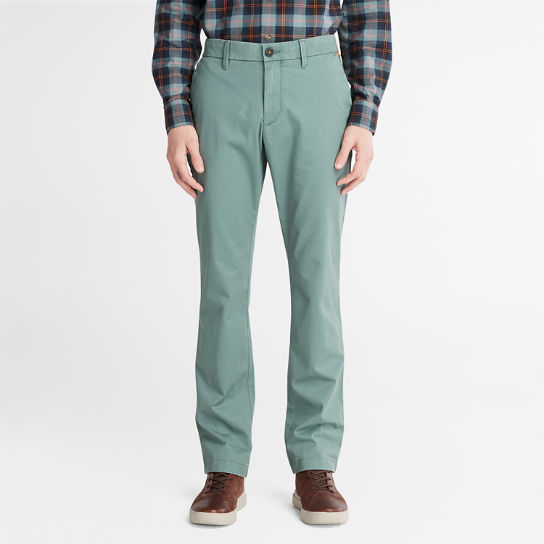 Sargent Lake Stretch Chino Trousers for Men in Green | Timberland