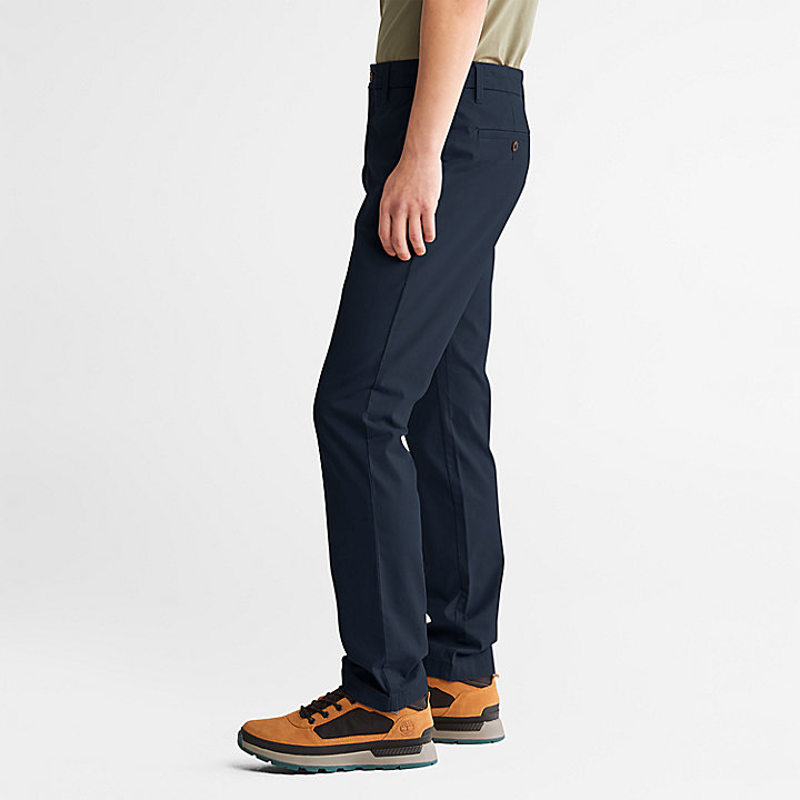 Sargent Lake Stretch Chino Trousers for Men in Navy