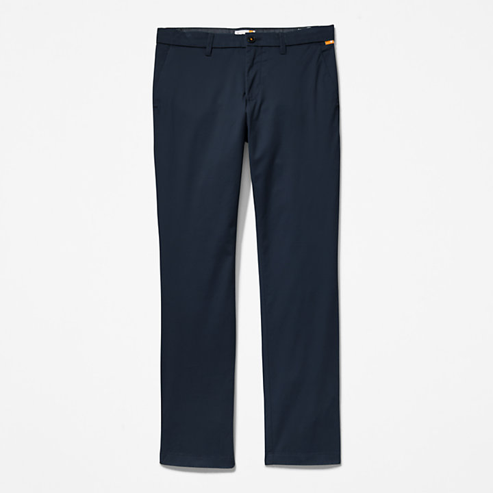 Sargent Lake Stretch Chino Trousers for Men in Navy-